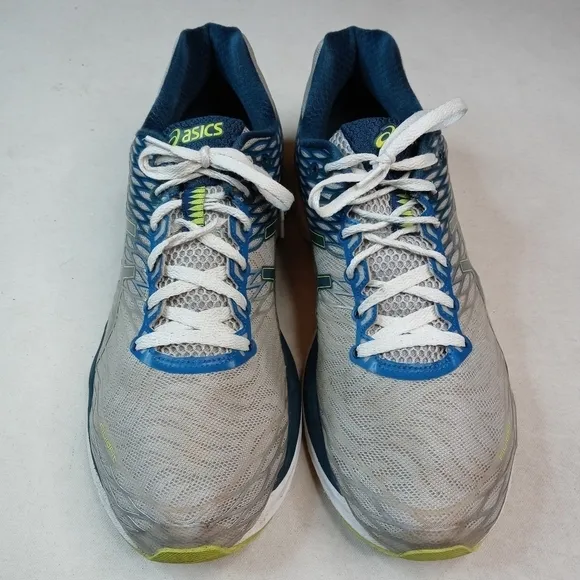 Asics Gel-Nimbus 18 Mens Size 14 Blue grey Lace Up