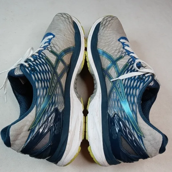 Asics Gel-Nimbus 18 Mens Size 14 Blue grey Lace Up