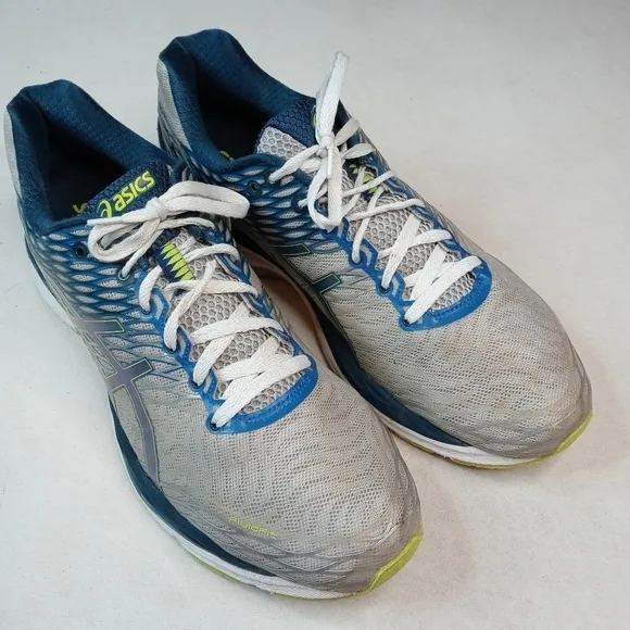 Asics Gel-Nimbus 18 Mens Size 14 Blue grey Lace Up