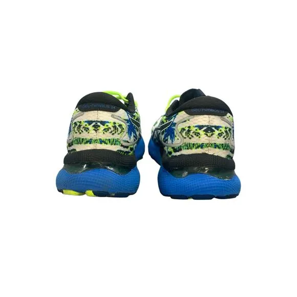 ASICS Gel-Nimbus 24 Running Shoes - Men’s Size US 7 (EU 40) - Yellow/Blue Print