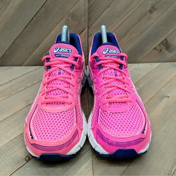 Asics GT 1000 Breast Cancer Awareness Themed Running Sneakers Womens Size 8 Pink