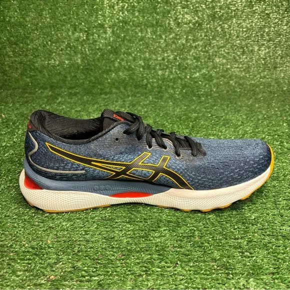 Asics Mens Gel Nimbus 24 Blue Running Shoes Sneakers Size 9.5 Wide - EUC