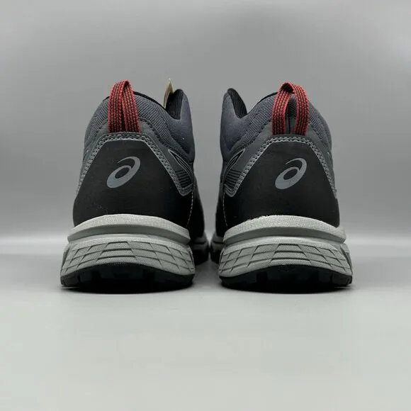 ASICS Men's Gel-Venture 8 Mid Top Running Shoes Size 12 Grey Black Red Outdoor