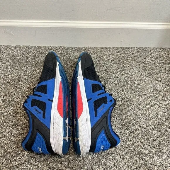 Asics Mens GT 4000 1011A163 Black Blue Running Shoes Sneakers Size 11