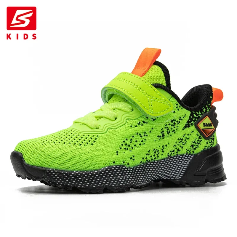 Baasploa Children's Sports Shoes New Casual Lightweight Mesh Breathable Running Shoes Kids Outdoor Fashion Non-slip Sneakers