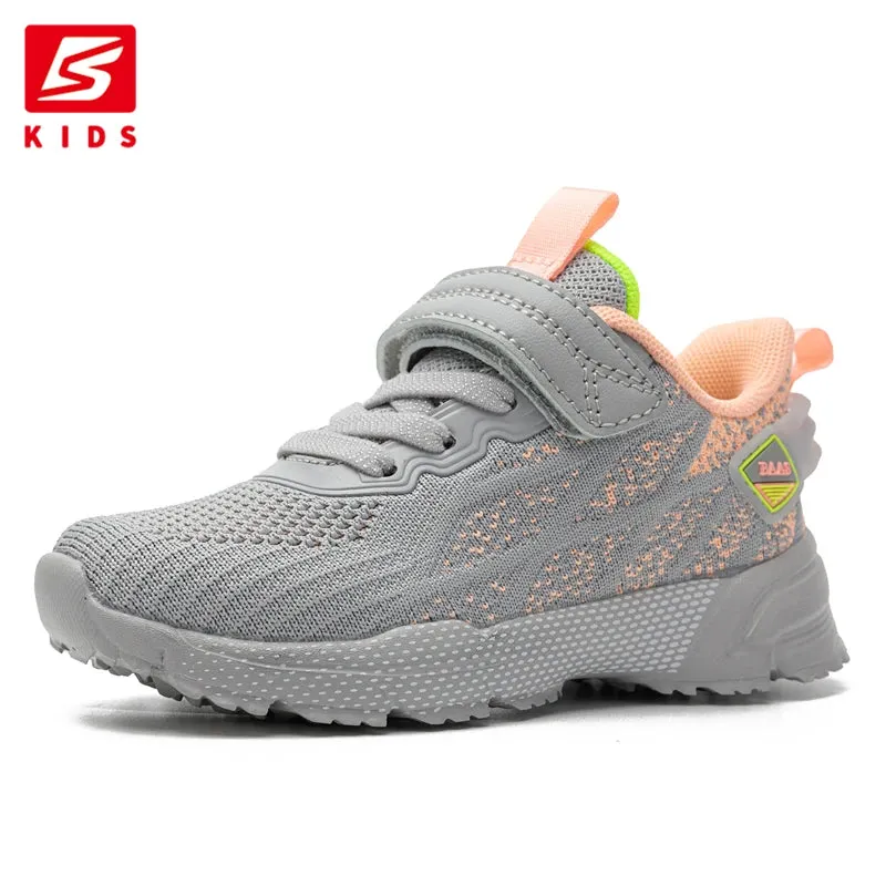 Baasploa Children's Sports Shoes New Casual Lightweight Mesh Breathable Running Shoes Kids Outdoor Fashion Non-slip Sneakers