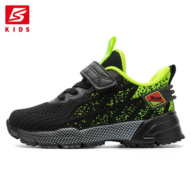Baasploa Children's Sports Shoes New Casual Lightweight Mesh Breathable Running Shoes Kids Outdoor Fashion Non-slip Sneakers