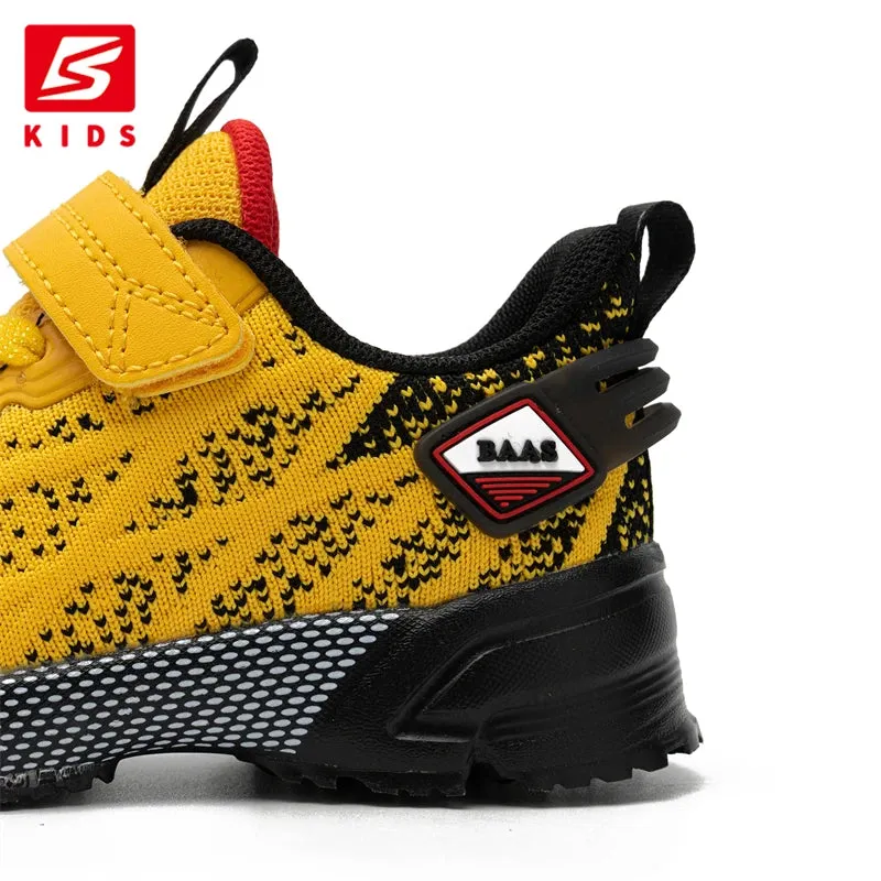 Baasploa Children's Sports Shoes New Casual Lightweight Mesh Breathable Running Shoes Kids Outdoor Fashion Non-slip Sneakers