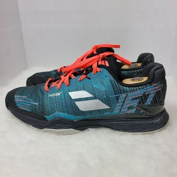 babolat Jet Mach II All Court Mens Black Blue OrthoLite Sneakers Shoes Size 12
