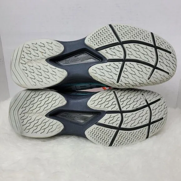 babolat Jet Mach II All Court Mens Black Blue OrthoLite Sneakers Shoes Size 12