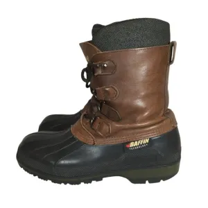 Baffin Snow Boots Brown Leather Removable Wool Liner Mens Size 11M
