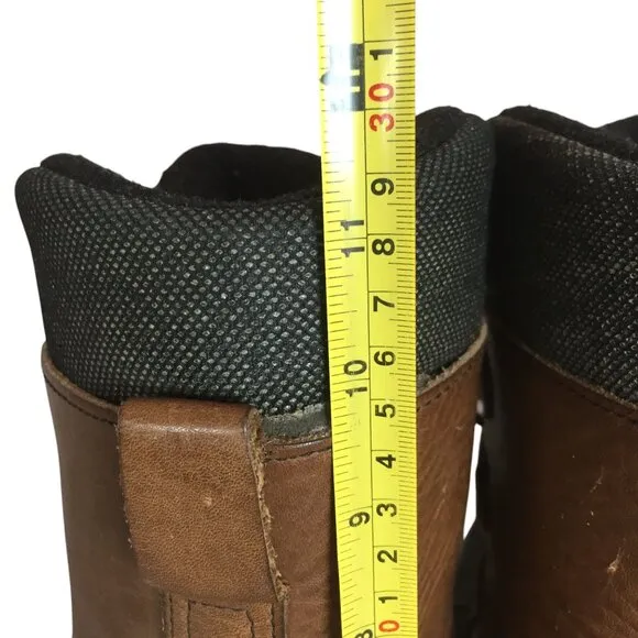 Baffin Snow Boots Brown Leather Removable Wool Liner Mens Size 11M