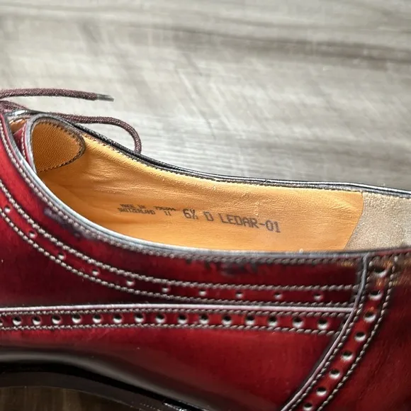 Bally Wingtip Ledar-01 Lace Uo Oxfords - 6.5 (US)