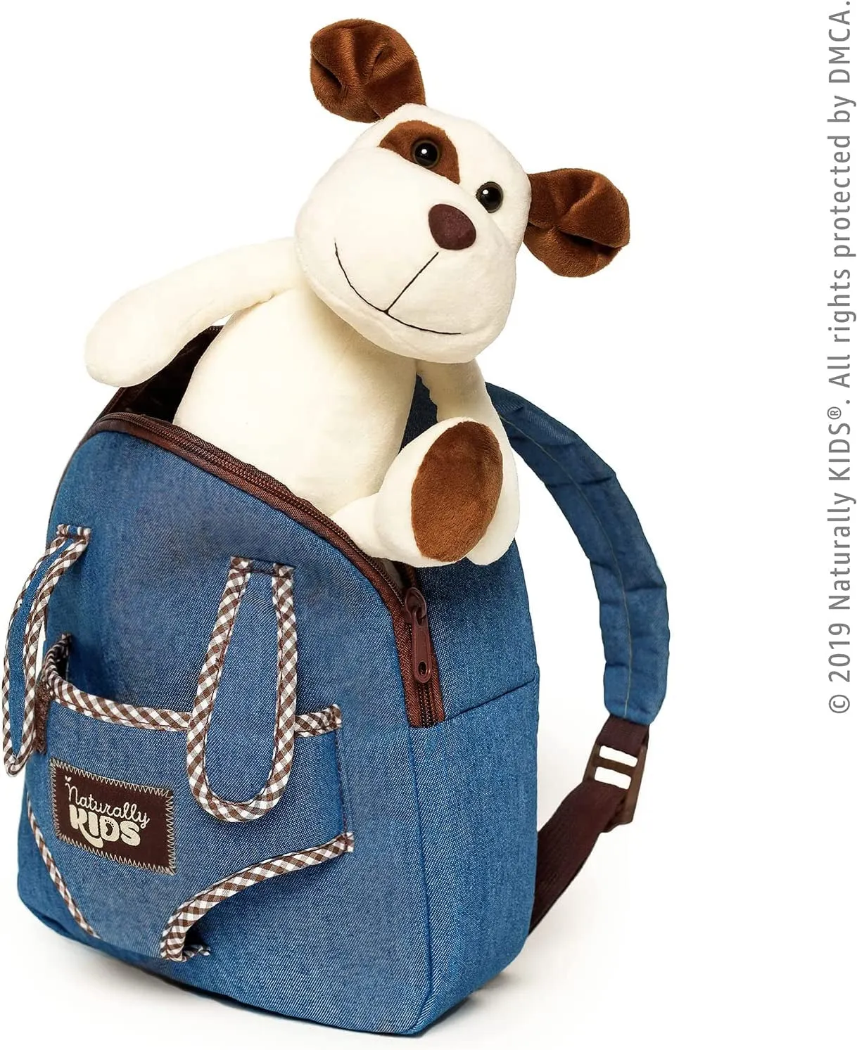 Bark-tastic Toddler Backpack: Where Stuffed Dogs Meet Tiny Humans!