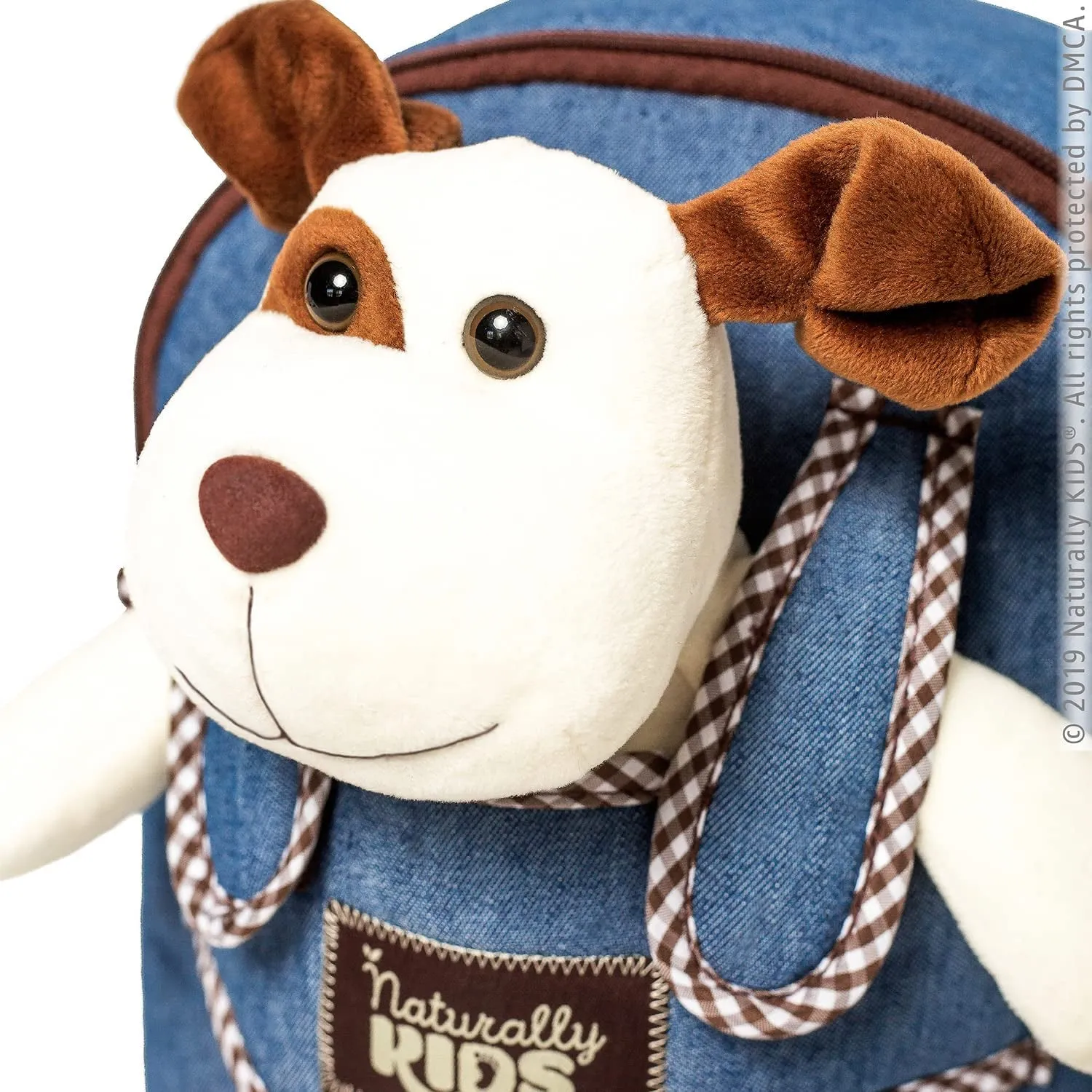 Bark-tastic Toddler Backpack: Where Stuffed Dogs Meet Tiny Humans!