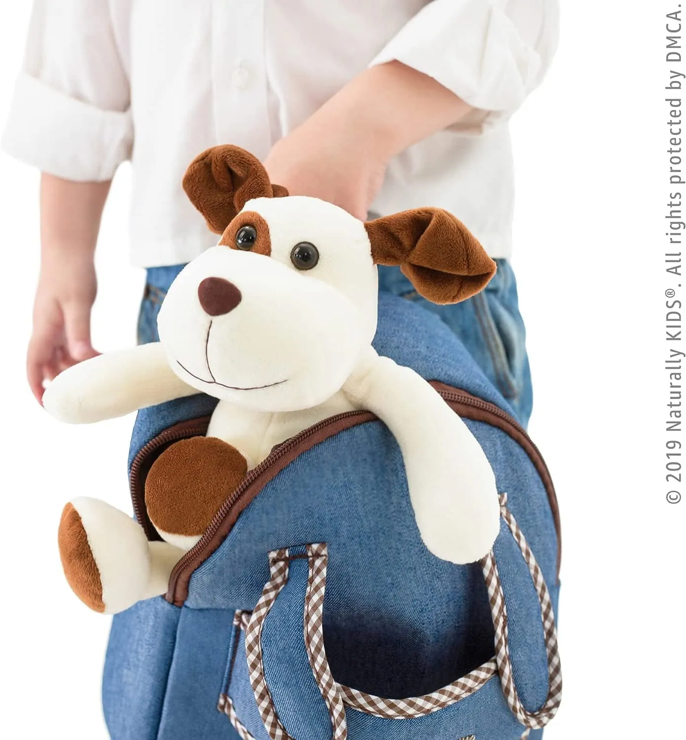 Bark-tastic Toddler Backpack: Where Stuffed Dogs Meet Tiny Humans!