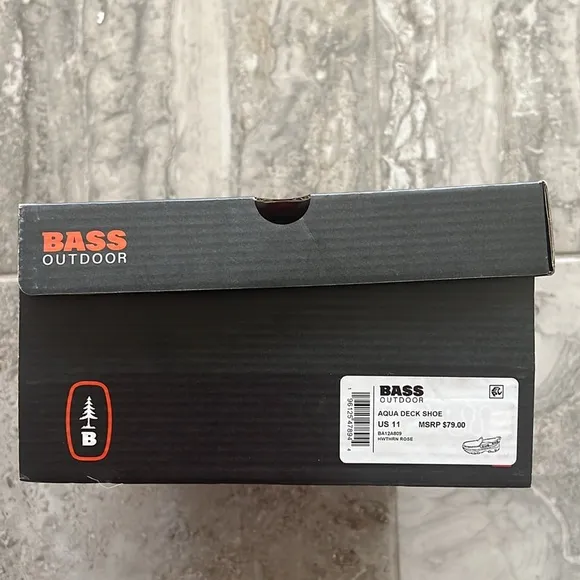 Bass Outdoor Slip-Resistant Slip-On Shoes Aqua Deck Shoe, Size 11 New in Box