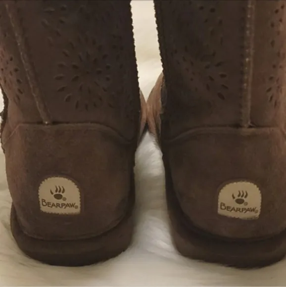 Bearpaw Amie Tall Winter Boots Dark Brown