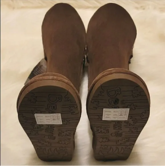 Bearpaw Amie Tall Winter Boots Dark Brown