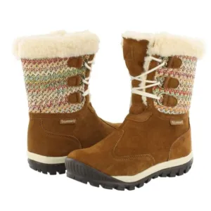 Bearpaw Brown Waterproof Suede Wool Lined Ophelia Insulated Winter Boots Sz 8