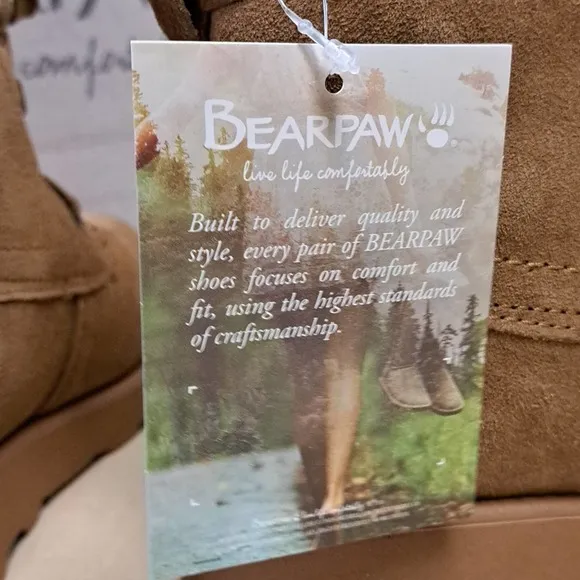 BEARPAW Krista Youth Boots in Hickory Size 3