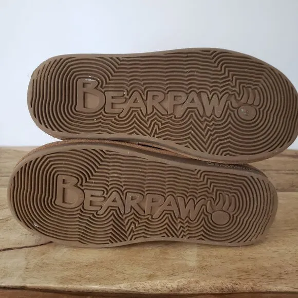 BearPaw Womens Eva Tall Waterproof Brown Suede Sheepskin Lined Winter Boots 9