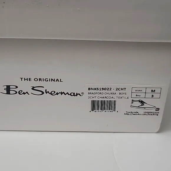 Ben Sherman Big Boy Bradford Chukka Sneaker Charcoal/gray Shoes