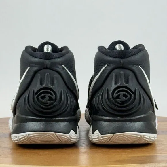 Big Kids Nike Kyrie 6 Black Athletic Mid Basketball Sneakers Shoes Size 7 Y GUC‎