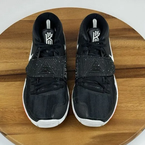 Big Kids Nike Kyrie 6 Black Athletic Mid Basketball Sneakers Shoes Size 7 Y GUC‎