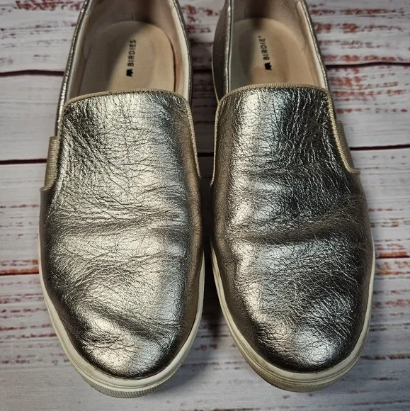 Birdies The Swift metallic gold sneakers