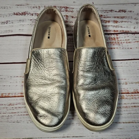 Birdies The Swift metallic gold sneakers