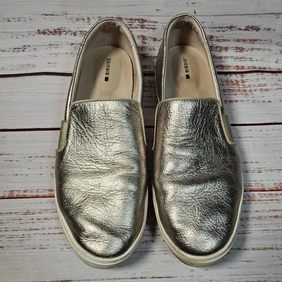 Birdies The Swift metallic gold sneakers