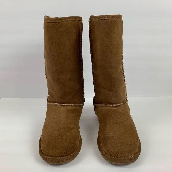Bjorndal Carmel Colored Suede Sherpa Lined Boots UGG Style Size 8
