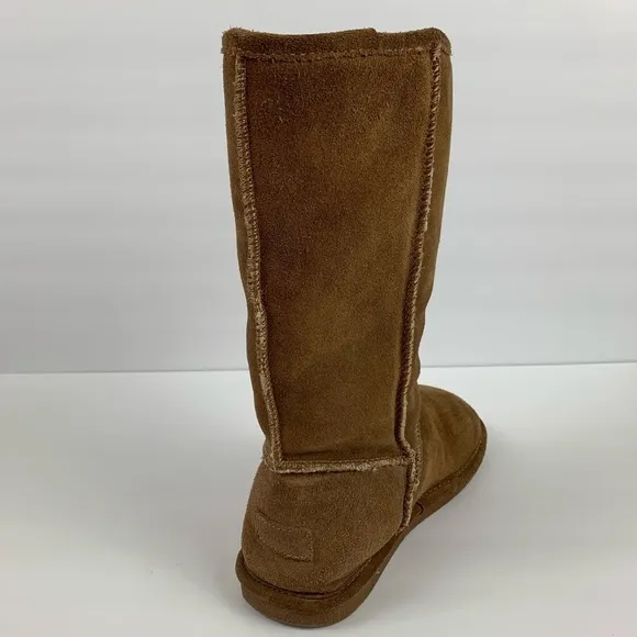 Bjorndal Carmel Colored Suede Sherpa Lined Boots UGG Style Size 8
