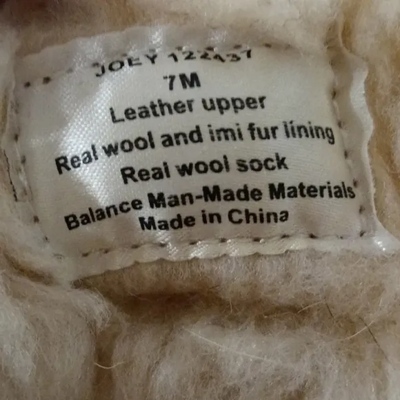 Bjorndal Joey leather and real wool lining…