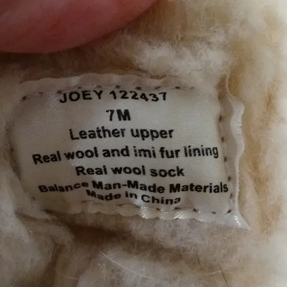 Bjorndal Joey leather and real wool lining…