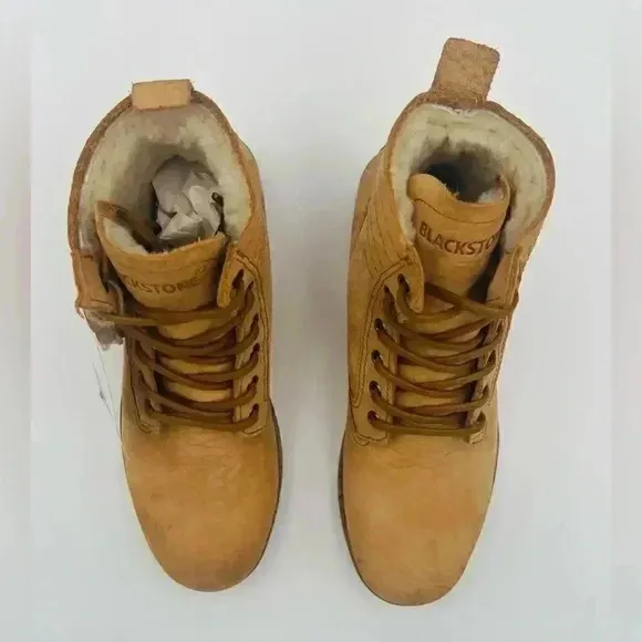 Blackstone | OL22 Combat Boots | Shearling Lined | Cuoio | Size 38/7