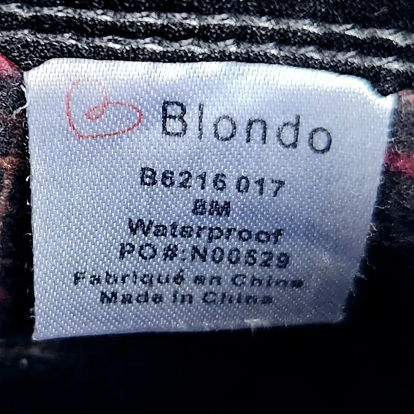 Blondo &quot;Lila&quot; Waterproof Black Leather Ankle Bootie Side Zip | Women's Size 8