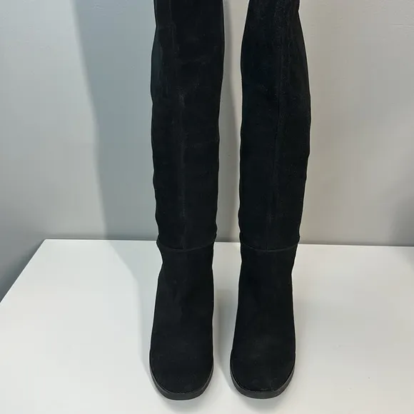 Blondo Black Suede Waterproof Velma Over The Knee Boots Size 6