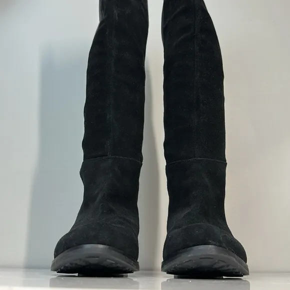 Blondo Black Suede Waterproof Velma Over The Knee Boots Size 6