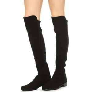 Blondo Eden Womens Over the Knee Waterproof Black Suede Boots 7.5 M Pull On NWOT