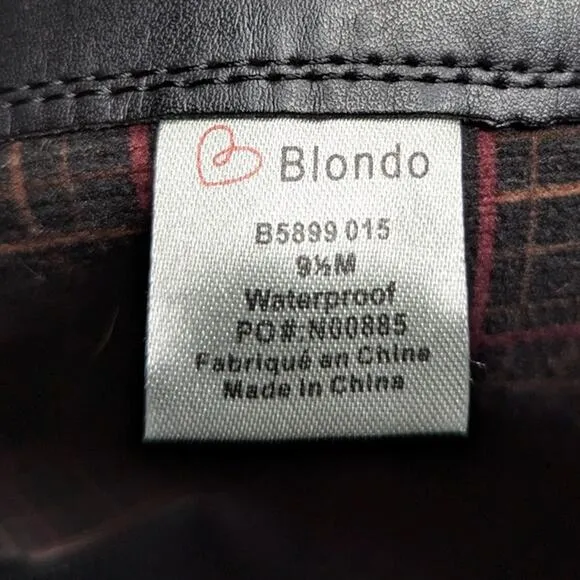 Blondo Ellie Black Waterproof Suede Knee High Stretch Calf Flat Riding Boots 9.5