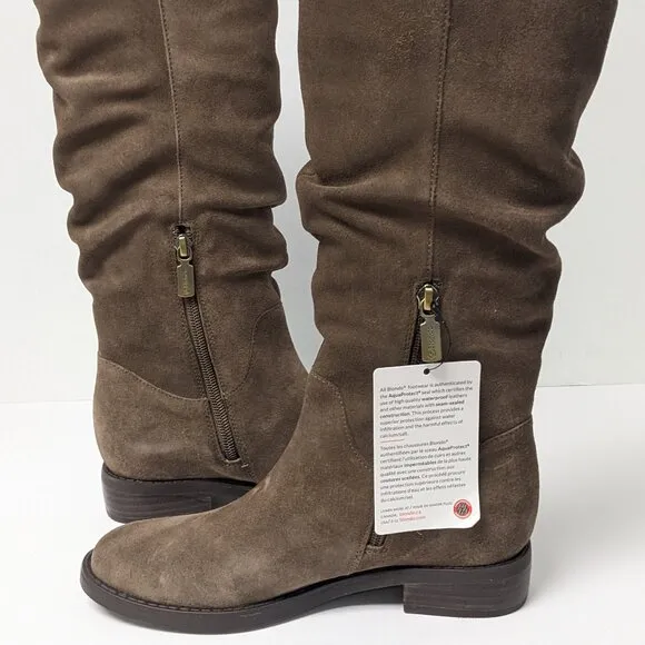 Blondo Erika Knee High Boots, Dark Taupe Suede, Women's 6 M