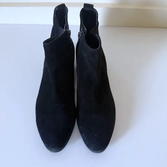 Blondo Loxx  Suede Booties Women's Size 8.5 Black Boots Waterproof