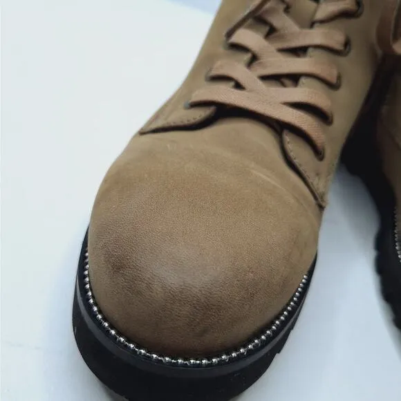 Blondo Rachelle Waterproof Boot Women 9 Lug Sole B667828G Ankle Lace Up Gorpcore