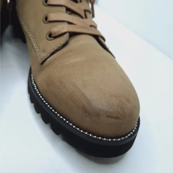 Blondo Rachelle Waterproof Boot Women 9 Lug Sole B667828G Ankle Lace Up Gorpcore
