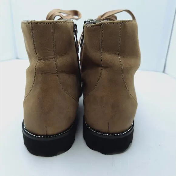 Blondo Rachelle Waterproof Boot Women 9 Lug Sole B667828G Ankle Lace Up Gorpcore