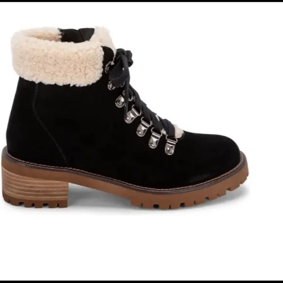 Blondo Suede Shearling Waterproof Boots