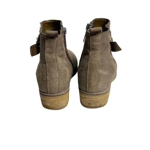 Blondo taupe suede Luca waterproof ankle boots size 7.5
