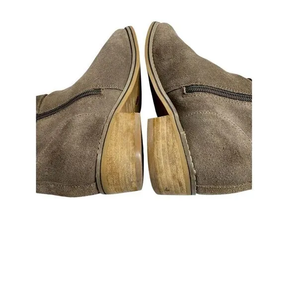 Blondo taupe suede Luca waterproof ankle boots size 7.5